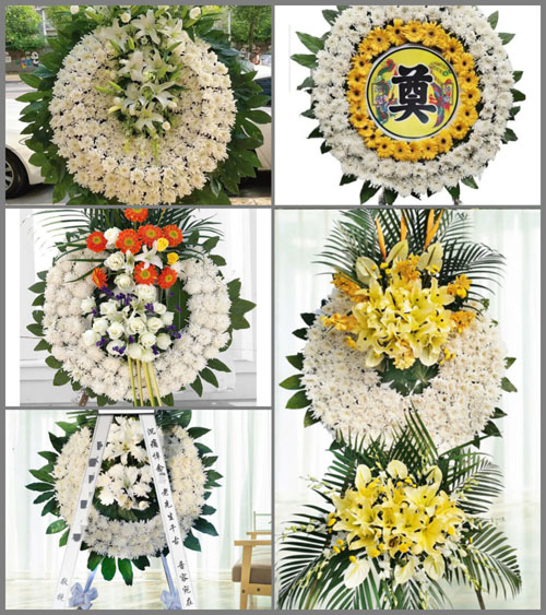 福建宁德古田县城西街道下洋村花圈速递